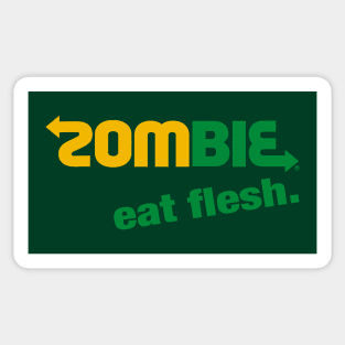 ZOMBIE. Eat flesh. 2.0 Sticker